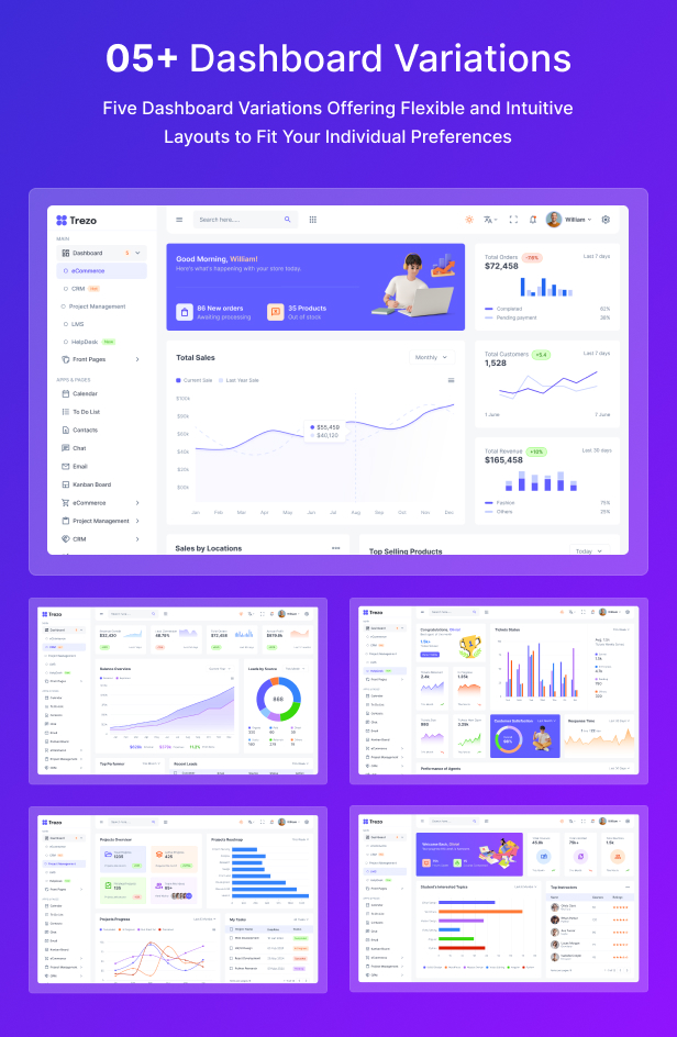 Trezo | Multi-Framework Admin Dashboard Template - 3